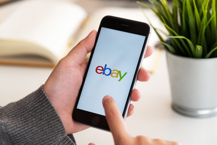 Phone with eBay Logo