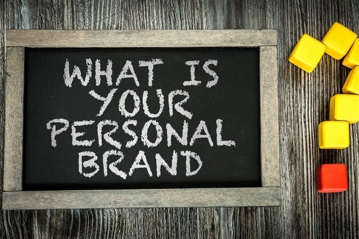 Chalkboard with Text: What is Your Personal Brand