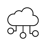 Icon: Cloud integration.