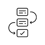 Icon: Workflow integration icon.