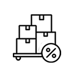 Package and shield icon.