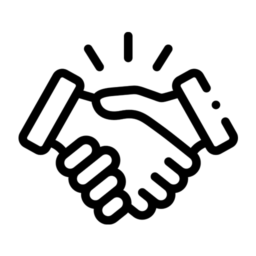 Handshake icon.