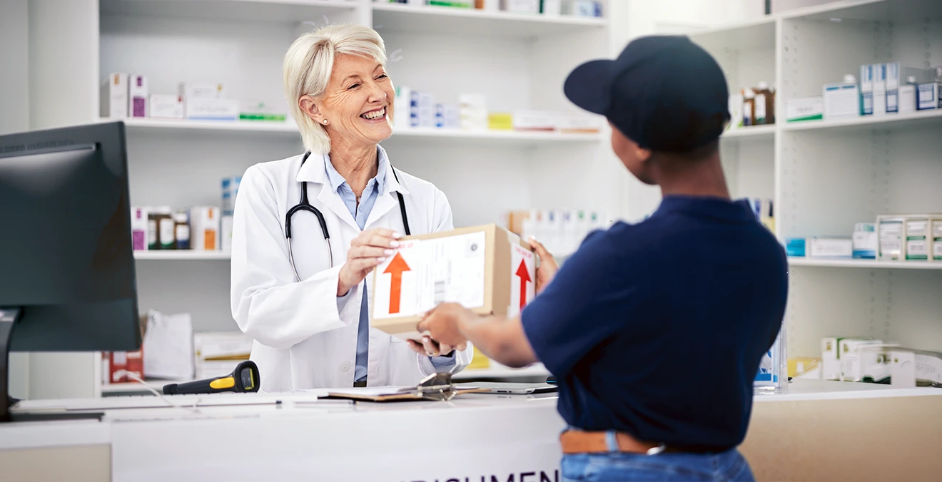Image: Healthcare and medical shipping.