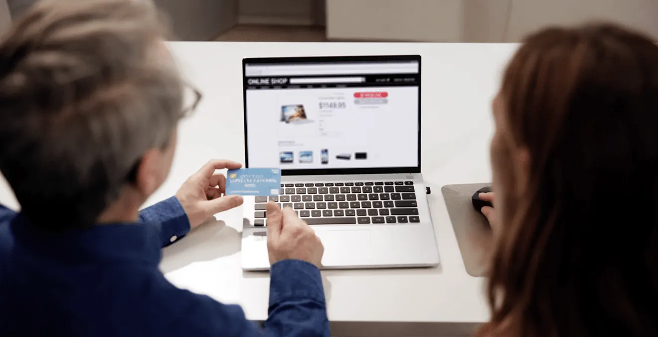 Image: A customer placing an order in an online marketplace.